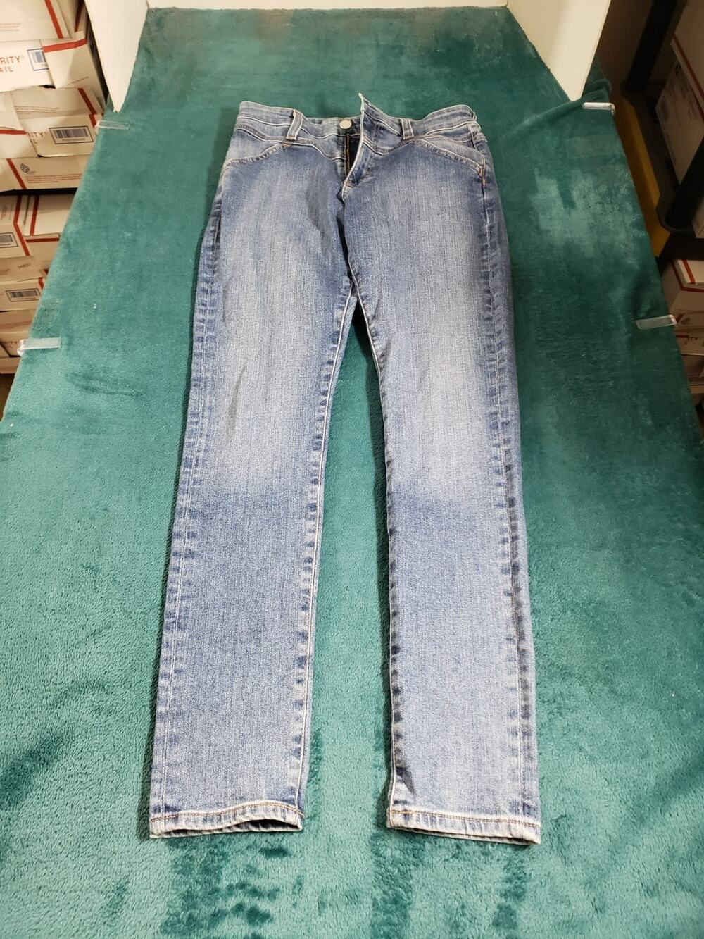 Adriano Goldschmied Jeans Size 27 Womens Blue Stretch Farrah Skinny Ankle USA